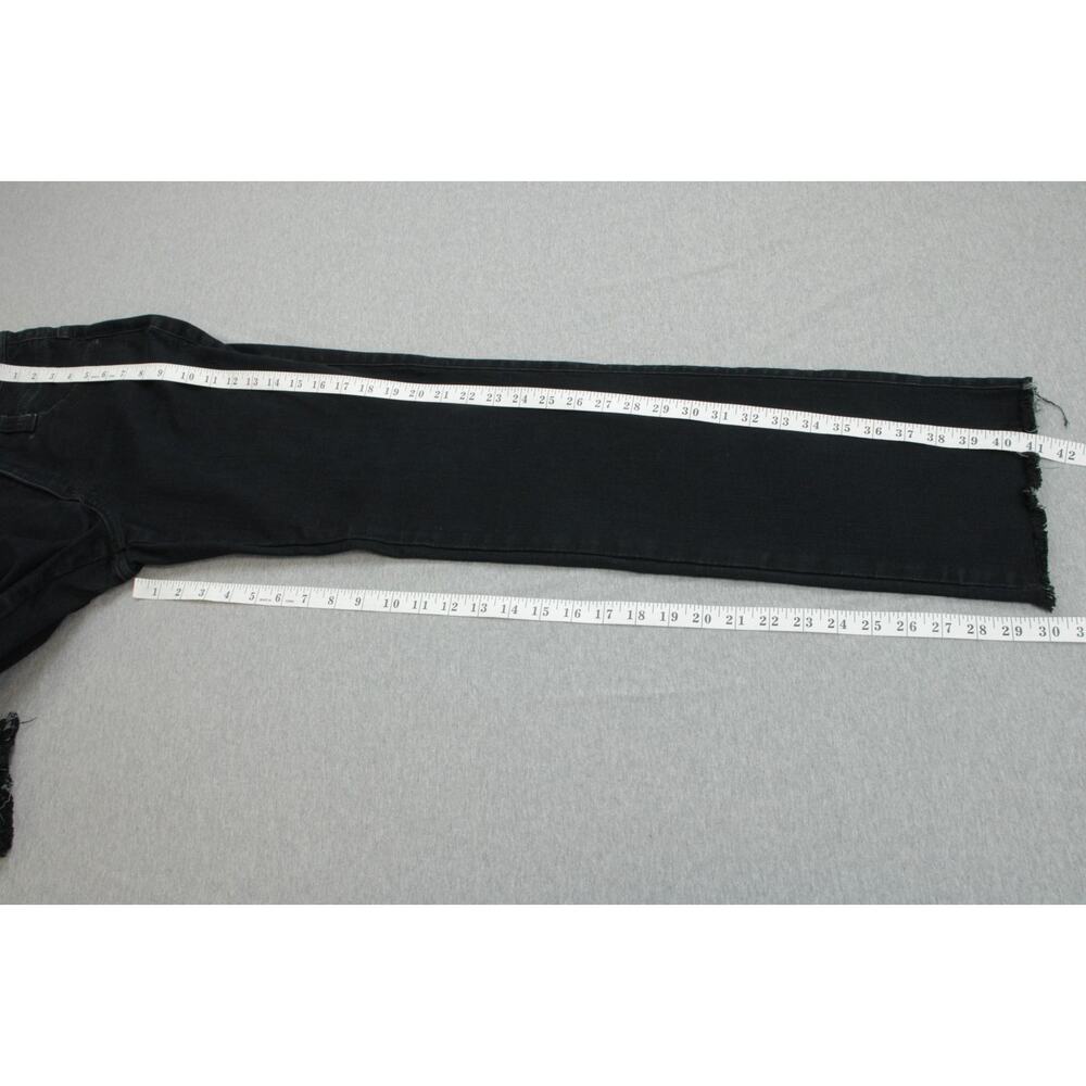 NYDJ Jeans Womens 8 Black Cotton Blend Marilyn Straight - Picture 7 of 7
